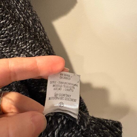 Theory Women's Chunky Knit 'Zuma Big Nickname' Cardigan Small Short Sleeve - Picture 5 of 9